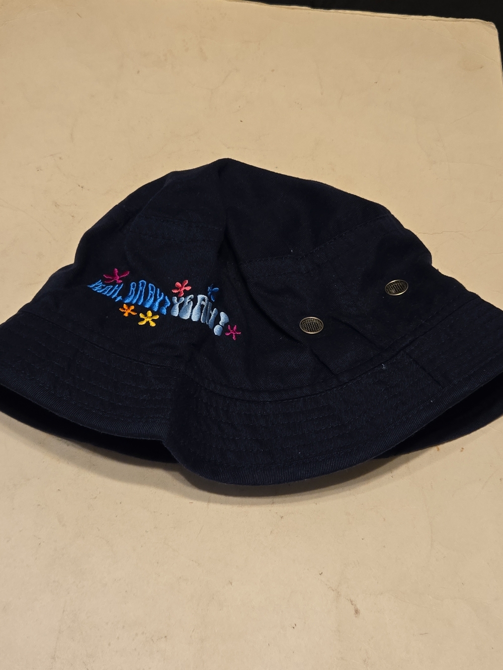 Vintage 1999 Austin Powers Navy Embroidered Bucket Hat Large/XL